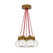 Mina 7-Light Pendant in Aged Brass