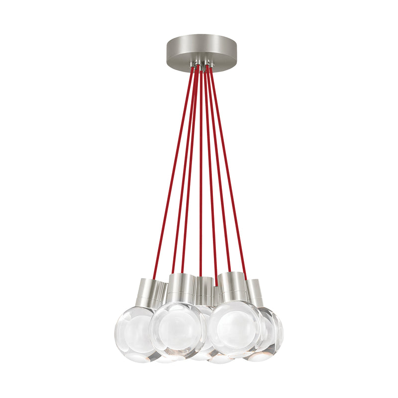Mina 7-Light Pendant in Satin Nickel