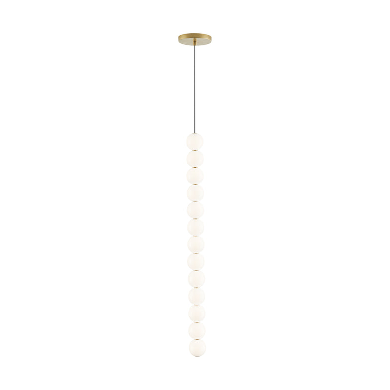 Orbet 13-Light Pendant in Natural Brass