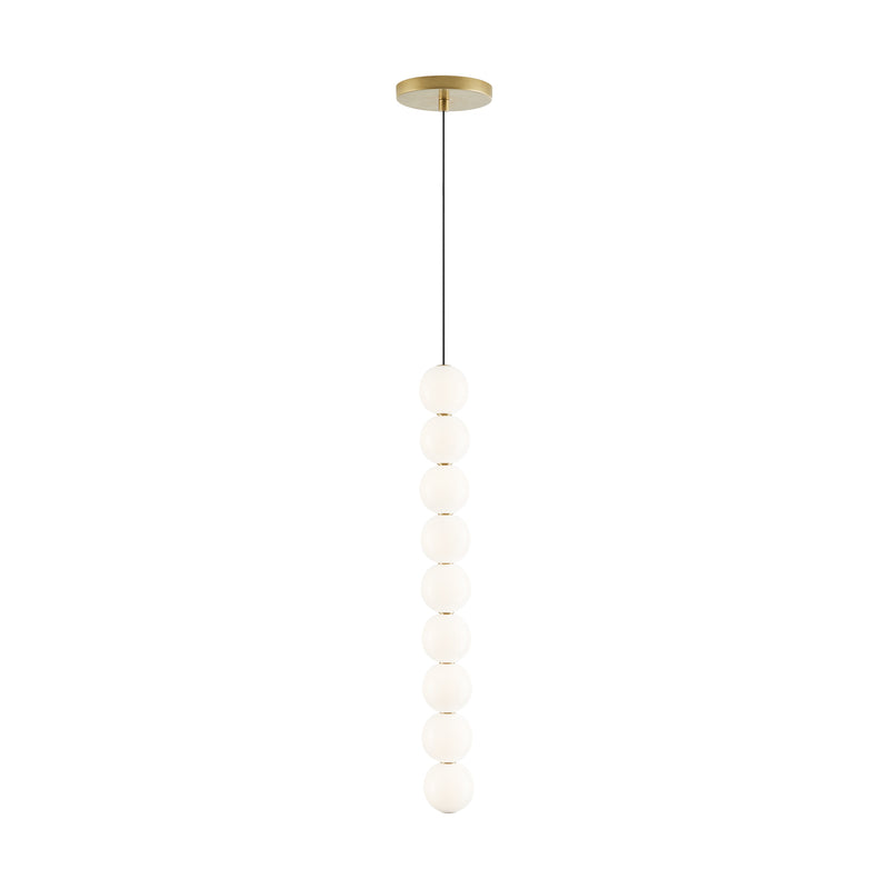 Orbet 9-Light Pendant in Natural Brass