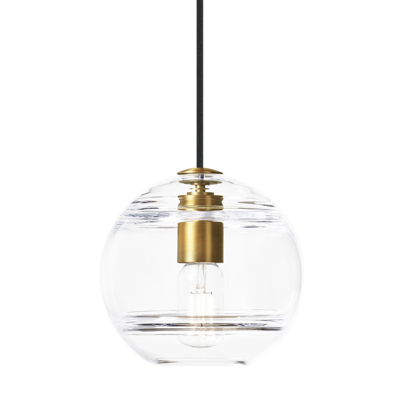 Sedona Medium Pendant in Aged Brass