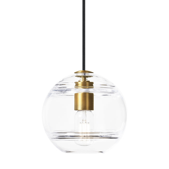 Sedona Medium Pendant in Aged Brass