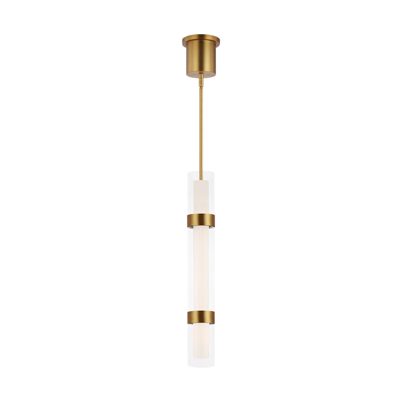 Wit Pendant in Aged Brass