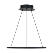 Vellavi 24" Chandelier in Nightshade Black