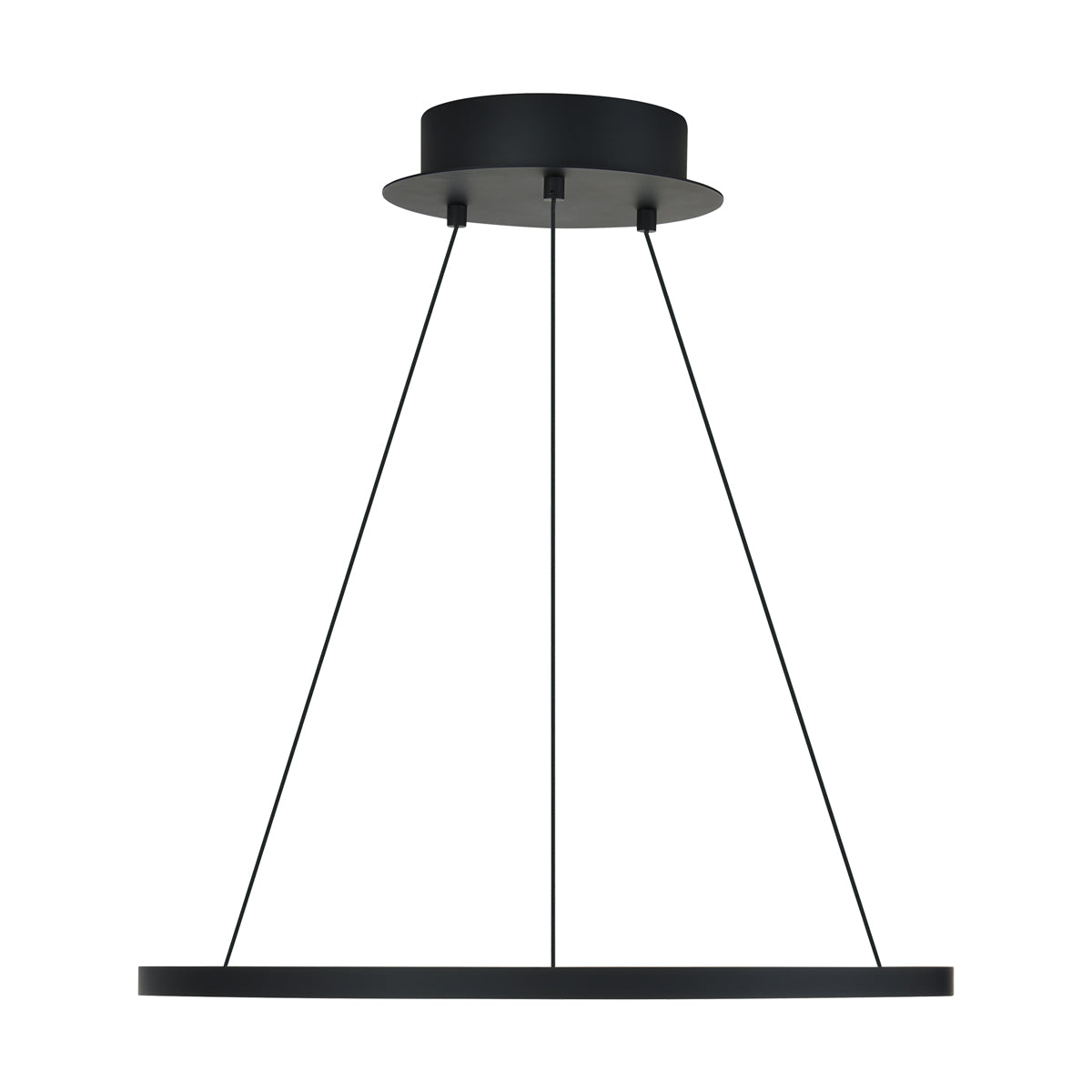 Vellavi 24" Chandelier in Nightshade Black