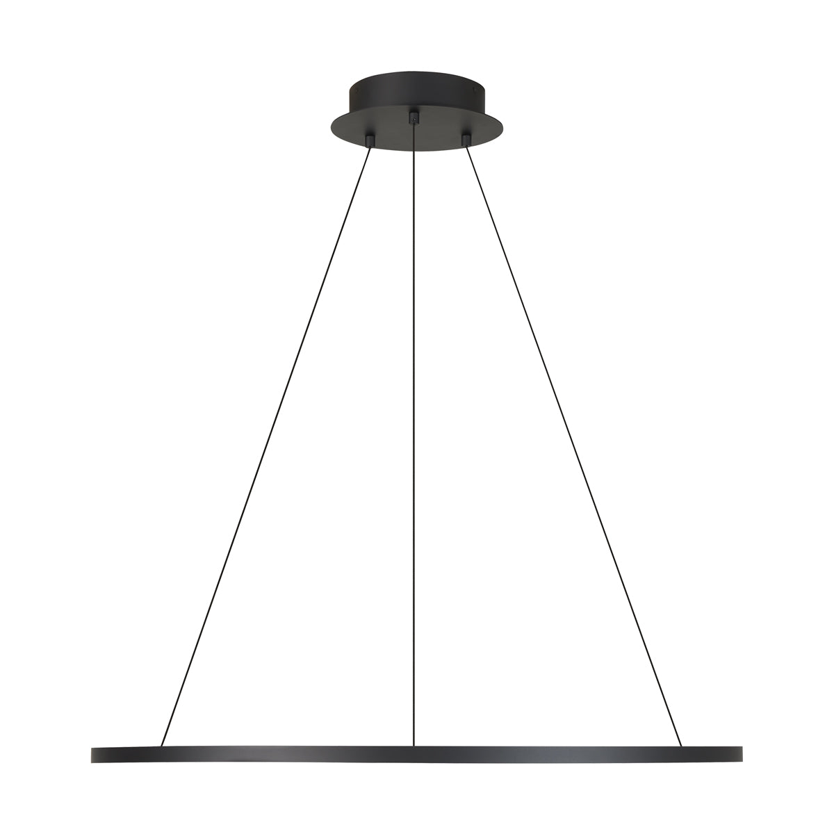 Vellavi 36" Chandelier in Nightshade Black