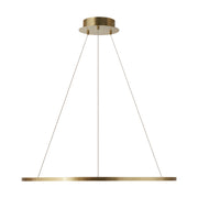 Vellavi 36" Chandelier in Natural Brass