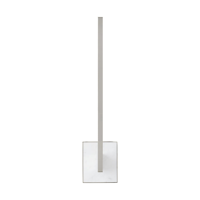 Klee 20" Wall Sconce in POLISHED NICKEL/WHITE MARBLE