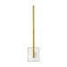 Klee 20" Wall Sconce in NATURAL BRASS/WHITE MARBLE