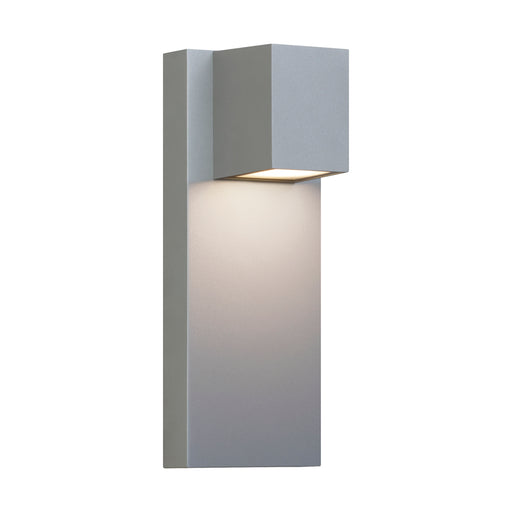 Quadrate Outdoor Wall Sconce in Silver