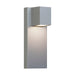 Quadrate Outdoor Wall Sconce in Silver