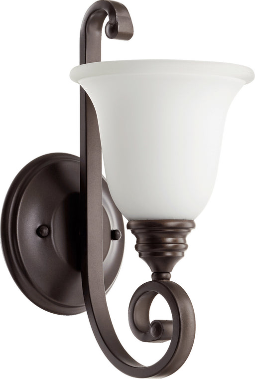 Bryant Traditional Wall Mount in Oiled Bronze W/ Satin Opal