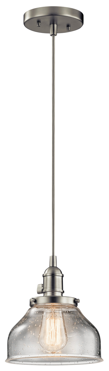 Avery Mini Pendant 1-Light in Brushed Nickel