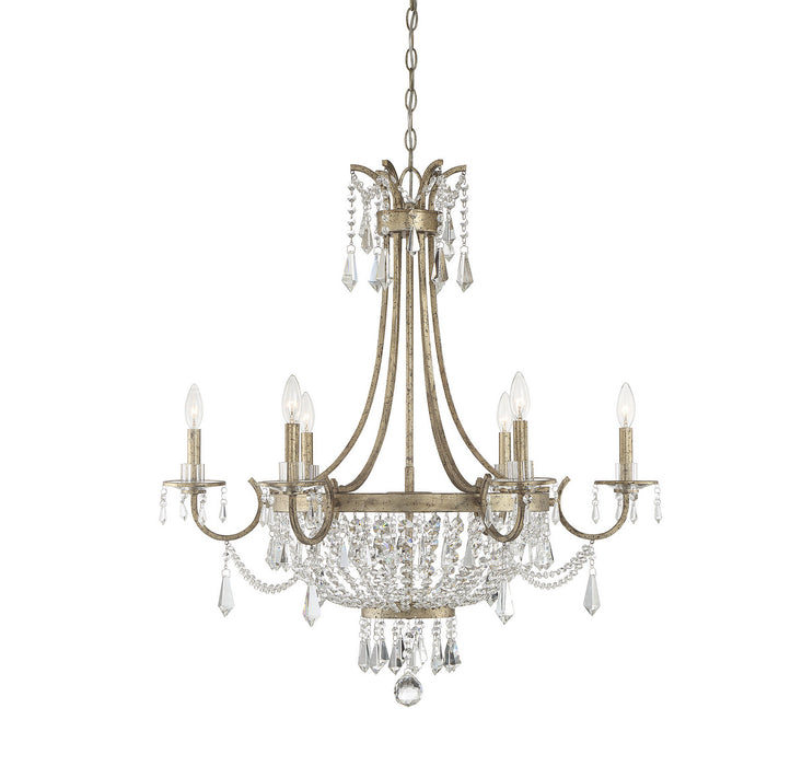 Claiborne 6-Light Chandelier in Avalite