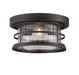Barrett 2-Light Outdoor Flush Mount in English Bronze