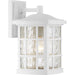Stonington 1-Light Outdoor Lantern in White Lustre