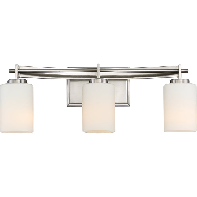 Taylor 3-Light Bath Vanity in Brushed Nickel