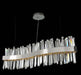 Glacier 42" LED Wave Island in Chrome - Lamps Expo
