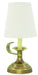 Coach 12 Inch Antique Silver Table Lamp with Off-White Linen Hardback