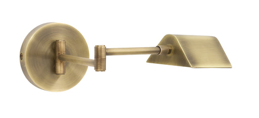 Delta LED Task Wall Lamp in Antique Brass
