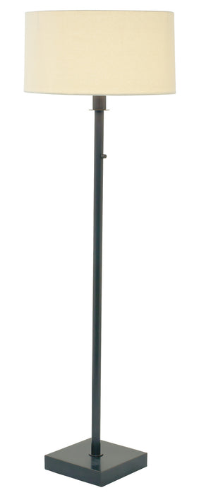 Franklin 64 Inch Oil Rubbed Bronze Floor Lamp with Off-White Linen Hardback