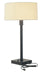 Franklin 27 Inch Oil Rubbed Bronze Table Lamp with Off-White Linen Hardback