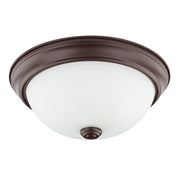 Bates Two Light Flush Mount in Bronze