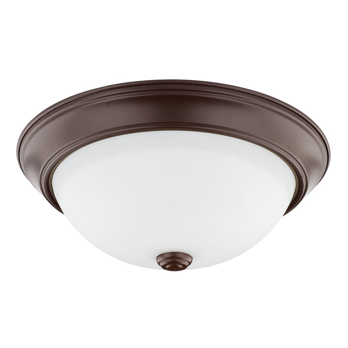 Bates Two Light Flush Mount in Bronze