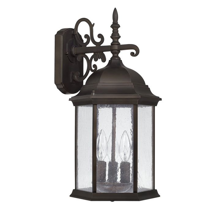 Main Street 3 Light Outdoor Wall Lantern in Old Bronze