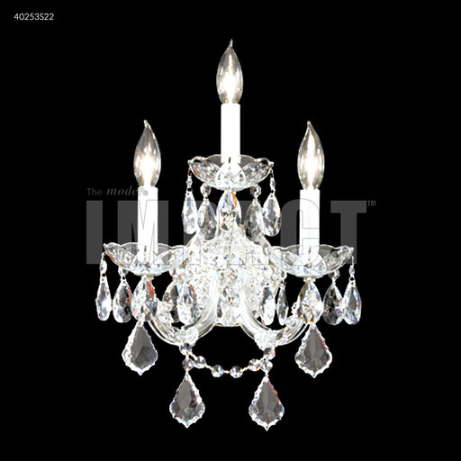 Maria Theresa Three Light Wall Sconce in Silver - Lamps Expo