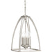 Tally 4-Light Foyer Pendant in Brushed Nickel