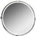 Uttermost's Tazlina Brushed Nickel Round Mirror Designed by Carolyn Kinder