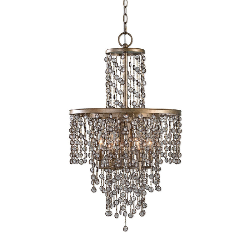 Uttermost's Valka 6 Light Crystal Chandelier