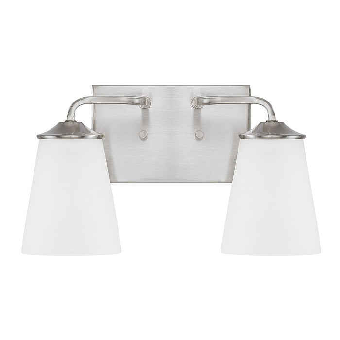 Braylon Two Light Vanity in Brushed Nickel