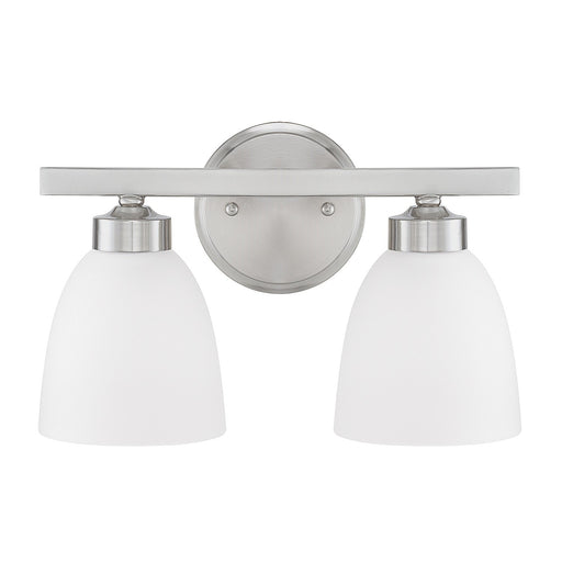 Jameson Two Light Vanity in Brushed Nickel