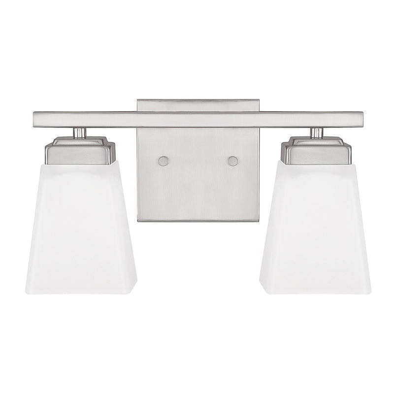 Baxley Two Light Vanity in Brushed Nickel