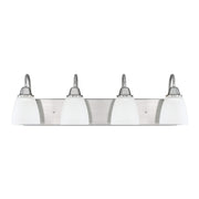 Trenton Four Light Vanity in Brushed Nickel