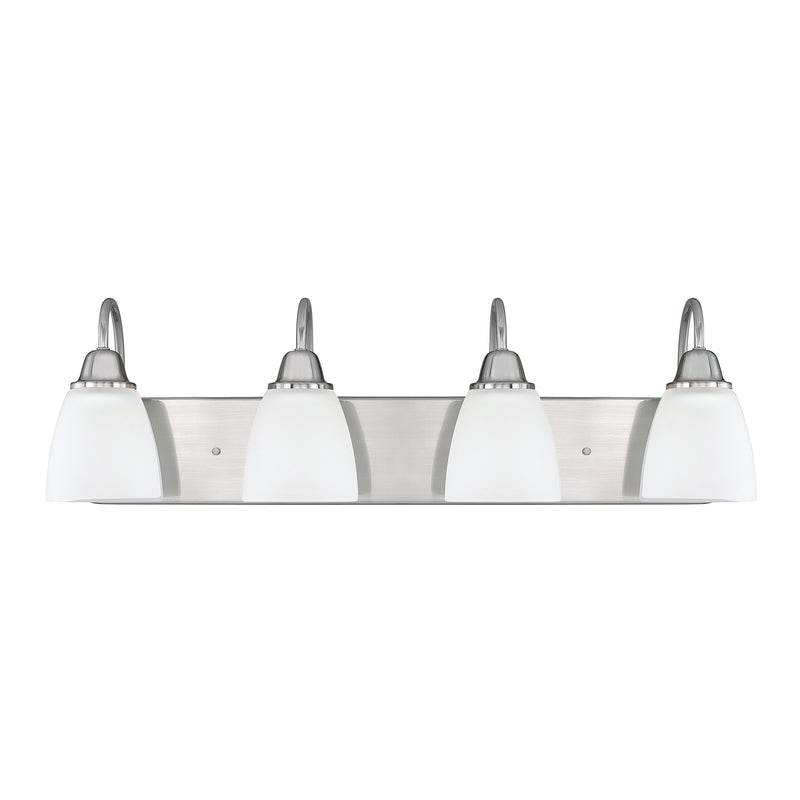 Trenton Four Light Vanity in Brushed Nickel