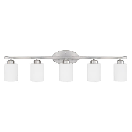 Dixon Five light Vanity in Brushed Nickel