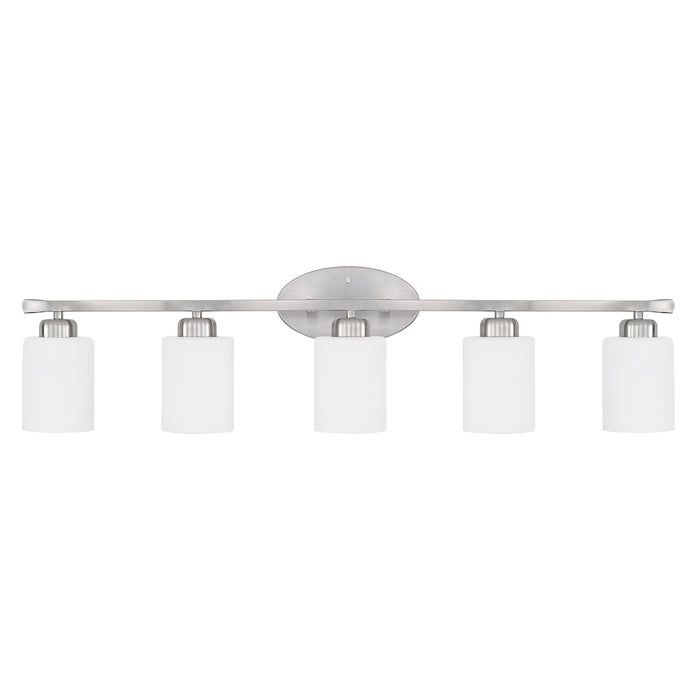 Dixon Five light Vanity in Brushed Nickel