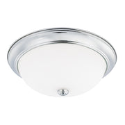Bates Three Light Flush Mount in Chrome