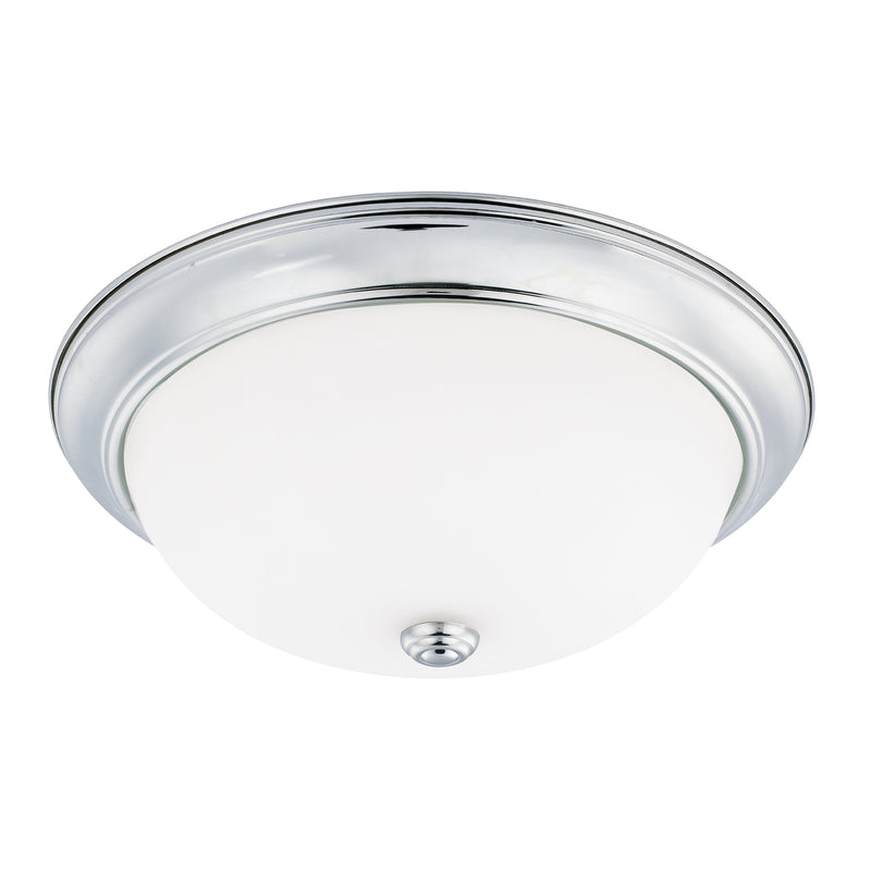 Bates Three Light Flush Mount in Chrome