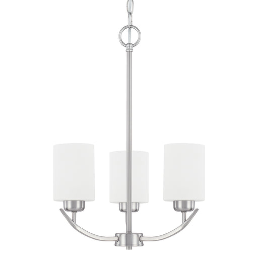Dixon Three Light Chandelier in Brushed Nickel