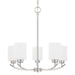 Dixon Five Light Chandelier in Brushed Nickel