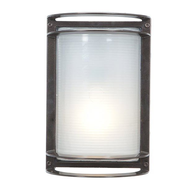 Nevis Marine Grade Wet Location LED Bulkhead in Bronze Finish