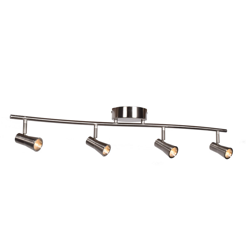 Sleek 4-Light Dimmable LED Spotlight Semi-Flush - Lamps Expo