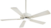 Contractor Led 52" Ceiling Fan in Bone White