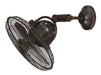 Bellows IV Wall Fans in Aged Bronze Textured