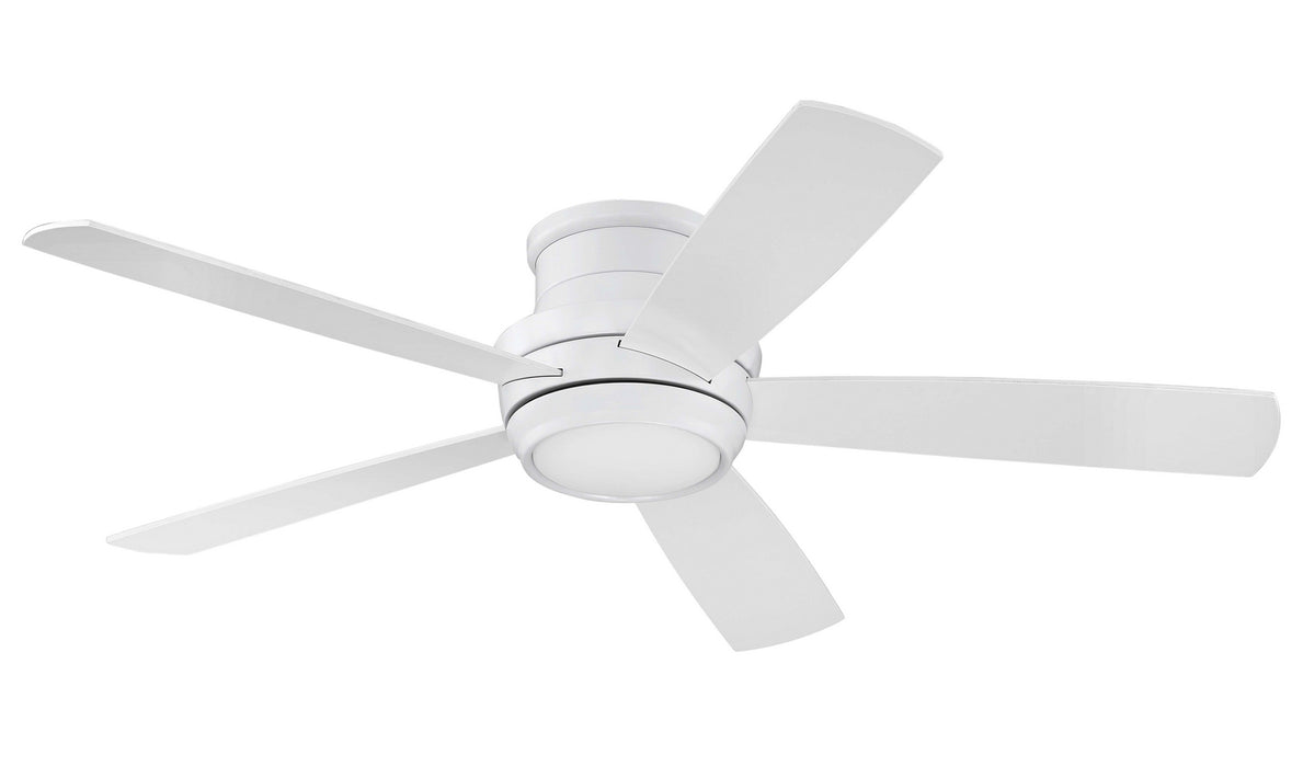 Tempo Hugger 52" 1-Light Ceiling Fan in White