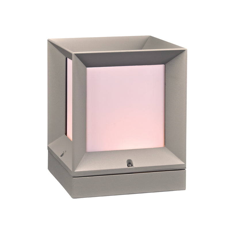 Helmsley Collection 1-Light Outdoor Post Light in Silver - Lamps Expo